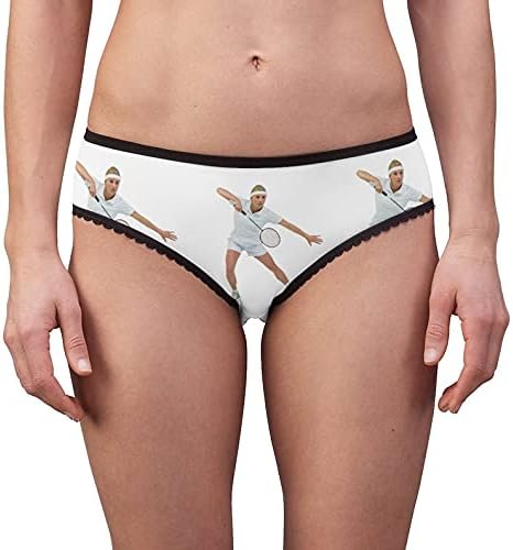 Women's Badminton Player Panties, Badminton Player Underwear, Briefs, Cotton Briefs, Funny Underwear, Panties For Women