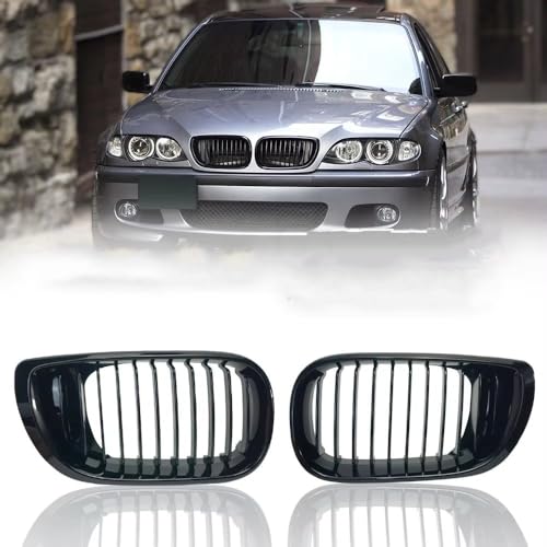 Grilles calandre avant pour BMW E46 Berline 330Xi 2002 2003 2004 2005 noir