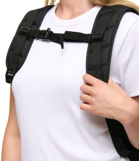 Lole Expandable Backpack with Padded Laptop Sleeve, Bottle Pocket & Emergency Whistle – Made in Vietnam - Black, Black, Regular