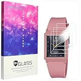 Protector de pantalla de 3 piezas para Core Compatible con Casio MQ-38UC-4AER Watch vidrio templado-[9h dureza] [libertad completa] [instalación de fácil] (3Piezas)