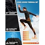 romision Thermal Underwear for Men Long Johns Fleece Lined Hunting Gear Bottom Top Set Base Layer for Cold Weather Gift - Image 4