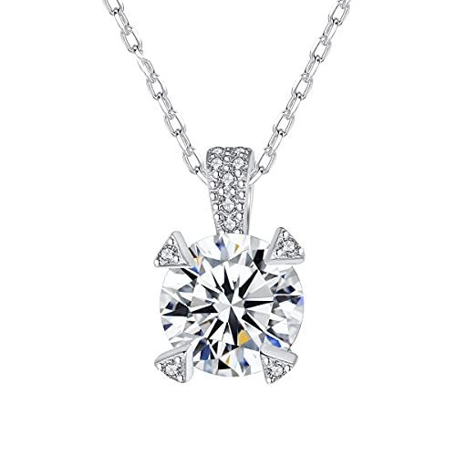 Collier pour femmes et fiançailles : le cubique zircon rond idéal pour rayonner en soirée