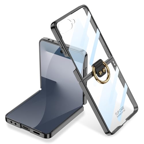 Coque Galaxy Z Flip 7 fine anti-rayure protégeant le petit écran externe couleur noir