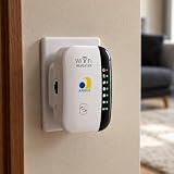 Extensor de Sinal WiFi 300Mbps com Porta Ethernet, Repetidor e Amplificador de Internet Sem Fio, Cobertura Ampliada para Casa e Escritório