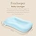 Freelooper Baby Lounger, Suitable for Newborns 0-24 Months, Infant Lounger for Home and Travel, Soft Cotton and Breathable, Nest Lounger, Newborn Babies Essentials Gifts（Lovely Blue）