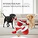Otbushit Interactive Dog Ball Toy 3 Modes Smart with Automatic Moving & Barking Sound Indestructible Chew Resistant for Boredom Training Red