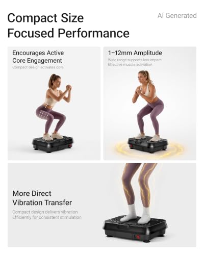 Image of Vibration Plate Exercise Machine Vibrate Platform Full Body Skaking Fitness | 250 Levels Shaker for Lymphatic Drainage Weight Loss with 5 Resistance Bands LED Screen 350lbs Fat Burn Women Home Gym Office