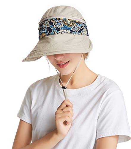 Icolor Women Sun Hats Sun Protection Neck Shield Flap Cap Summer Wide Brim Hat For Girl Lady #TOP5