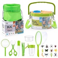 Growithu Bug Hunting Kit für Kinder: 23 PCS Bug Catcher für Kinder Outdoor Explorer Spielzeug für 3 4 5 6 7 Jahre alt