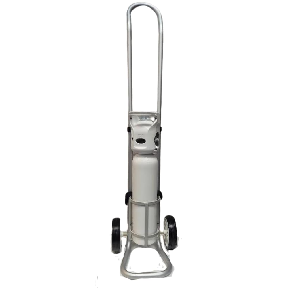 Sponsored Ad – Lightweight Oxygen Cylinder Trolley for CD, DD & Freedom 400 Cylinders | Portable Oxygen Cylinder Carrier | Oxygen Therapy Equipment with Adjustable Handle & Rubber Tyres