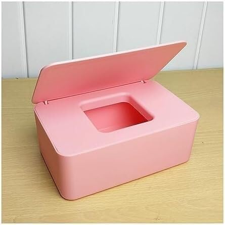 Tissue Box Cover Stylish Plastic Home and Office Decor Desktop Wet Wipes Dispenser