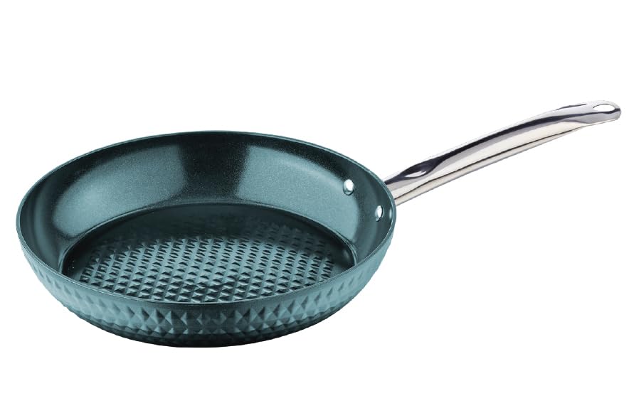 Prestige Diamant Pfanne „Meteor“ Ø 24 cm Smaragdgrün – Diamant-Antihaftbeschichtung, Kratzfest & PFAS-frei – Für Induktion, Gas & Elektro