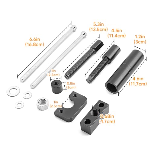 Image of WeiSen Transmission Mainshaft Inner Bearing Race Puller Installer Tool Kit Compatible with Harley Big Twin 5 6 Speed Model 1984-present Replace for #34902-84