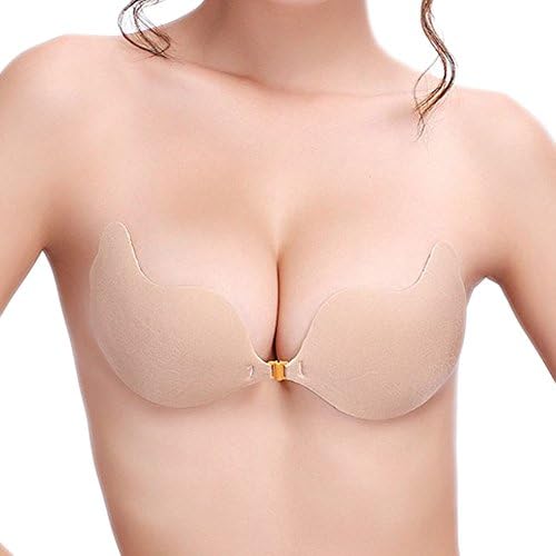 RiverPanda Silicone Adhesive Self Strapless Nude Backless Push Up Bra