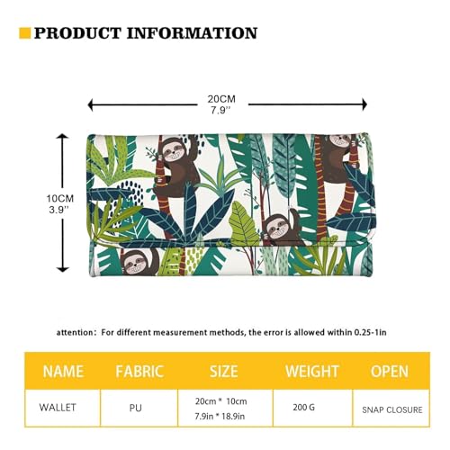 Purple Floral Womens Trifold Wallets Leather Slim Purse,Card Holder Clutch Handbag3