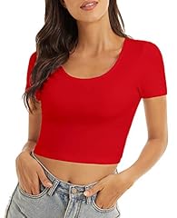 Red/Scoop Neck