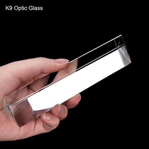 IFOLAINA Prism 6” inch Light Optical Glass Crystal Triangular Prism for Science Physics Teaching Photo Photography Crystal Equilateral Fractal Spectrum Prism - Thumbnail 5