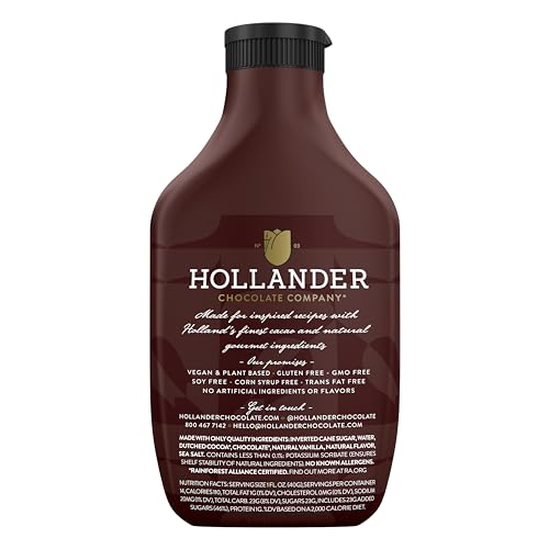 Hollander Chocolate 00615 Hollander Dutched Chocolate Café Sauce™ | Vegan Friendly, Gmo-Free, Gluten/Soy Free thumb #1