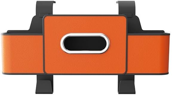 Car Seat Back Organizer for MG IM5 IM6 MGS5 EV MGS6 EV Marvel R MG6 MG7, Multifunctional Back Seat Car Storage with Cup Holder Tissue Box Phone Stand Hooks, Headrest Organizer,D Orange