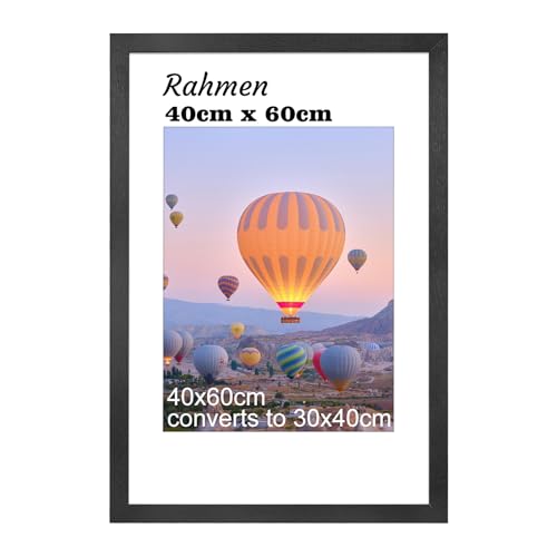 HOUSE DAY Bilderrahmen 40x60 Schwarz Bilder Rahmen Holz Posterrahmen