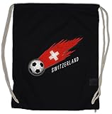 38 x 46 cm Urban Backwoods Switzerland Football Comet Bolsa de Cuerdas con Cordón Gimnasio