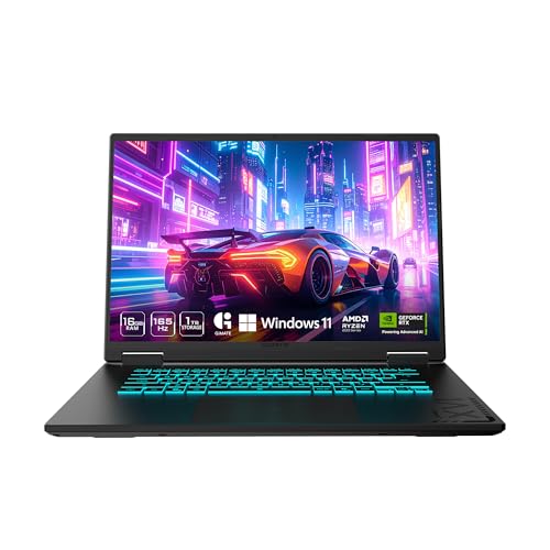 GIGABYTE - Gaming A16 Gaming Laptop - 165Hz 1920x1200 WUXGA - NVIDIA GeForce RTX 5060 - AMD Ryzen 7 260-1TB SSD con 16GB DDR5 RAM - Windows 11 Home AD Gaming A16 3VHK3US894SH