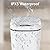 2 Pack Automatic Small Bathroom Trash Can with Lid - 2.5 Gallon Touchless Electric Garbage Can, Motion Sensor Smart Trash Bin, Slim Plastic Trashcan, Waterproof Wastebasket for Bedroom Office (White)
