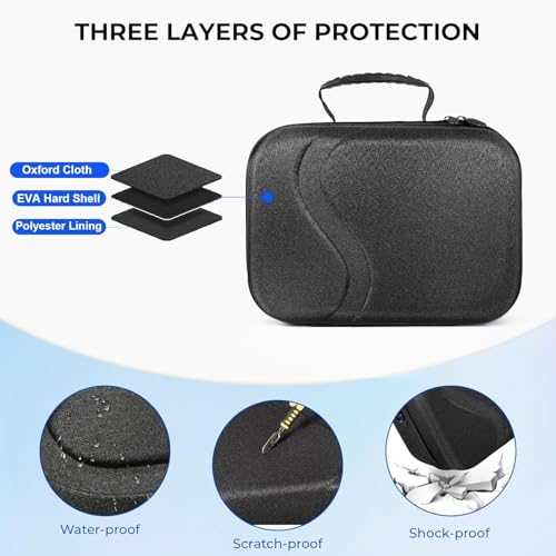 Image of New World Large Carrying Case for Meta Quest 3, Storage Bag Case for Meta Quest 3 Hard Carrying Bag Compatible with Oculus Quest 3 Storing VR Gaming Headset and Accessories