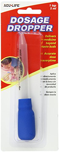 Acu-Life 1 Teaspoon Dropper, Accurate Dose Everytime, 1 TSP/5 ml, Made in the USA