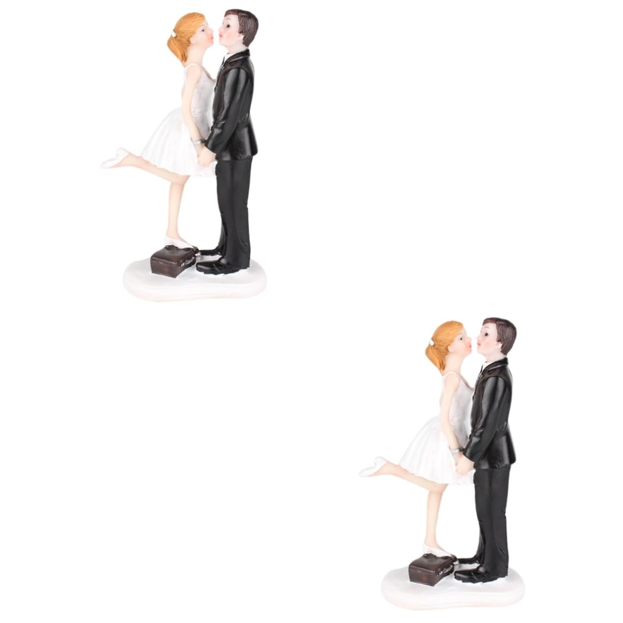 ifundom 2stücke Braut Und Bräutigam Tortenfigur Resin Hochzeitsdeko Für Kuchen Und Kreative Backideen Süße Figürchen Für Unvergessliche Feiern