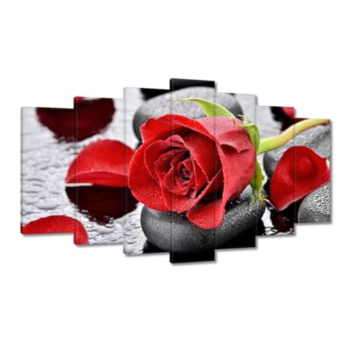 Toile imprimée 140x80cm pierres roses pour une ambiance zen