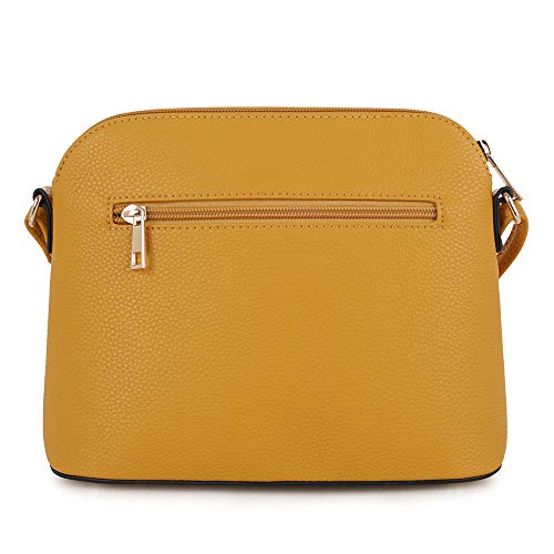 Image of SG SUGU Lunar Lightweight Medium Dome Crossbody Bag Shoulder Bag with Tassel | Zipper Pocket | Adjustable Strap