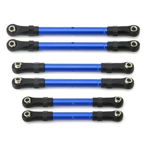 ���߉\�ȃv�����b�h For Traxxas For Slash For Hoss For Rustler For Stampede 4x4 1/10 ���^���^�[���o�b�N�� �v�����b�h �����N���b�h �X�e�A�����O���b�h�Z�b�g RC�J�[�p�[�c����(Blue)