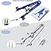 LFGKeng Watch Spring Bar Plier Tool Kit, Spring Bar Tweezer, Watch Band pliers with Robust 8 Alloy Steel Pins, Watch Band Pins Replacement Tool for Watch Wrist Bands Strap Removal Repair Set(Blue)