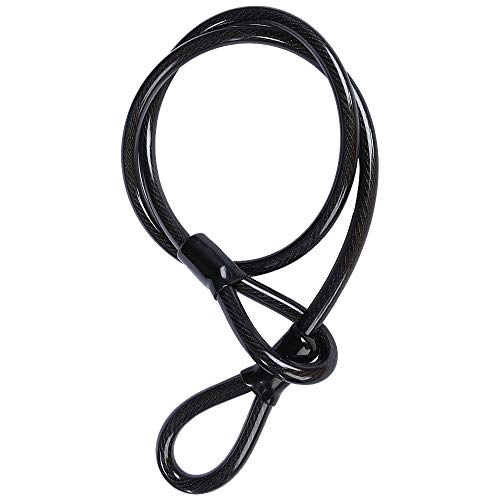 Bloqueio de cabo, Andoer Cabo de aço para bicicleta de 12 mm / 0,5 pol. Trava de cabo flexível de bi