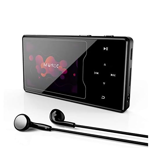 MP3 Player, 16GB MP3 Player with Bluetooth 4.2, Portable HiFi Lossless Sound 2.4" Large Screen Music Player with FM Radio Voice Recorder Video Player, Support up to 128GB