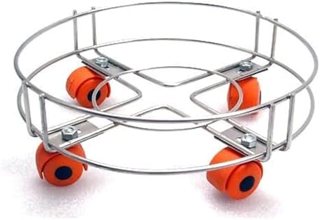 Q13 Multi-Purpose Cylinder Trolley & Plant Stand | Smooth Movement Gas Stand with 360° Rotating Wheels | Kitchen & Home Availability