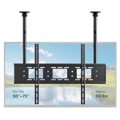 Sylvox Dual-Pole Ceiling Mount for Outdoor TV, 55-75