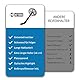 HeyBro® Universale Reifen Wandhalterung im 4 er Set - platzsparende Aufbewahrung Ihrer Autoreifen - inkl. Reifenprofilmesser - Optimaler Wandhalter auch für Leitern, Werkzeug, usw. - Premium Qualität