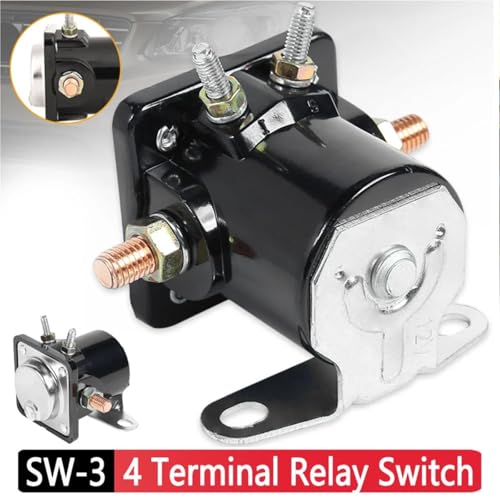 Relais solénoïde de démarreur SW-3 12V normalement ouvert 4 bornes - 2