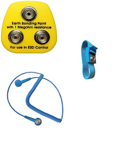 Anti Static ESD Personal Grounding Kit, With: UK Grounding Plug, Wrist Strap and 12ft Cord