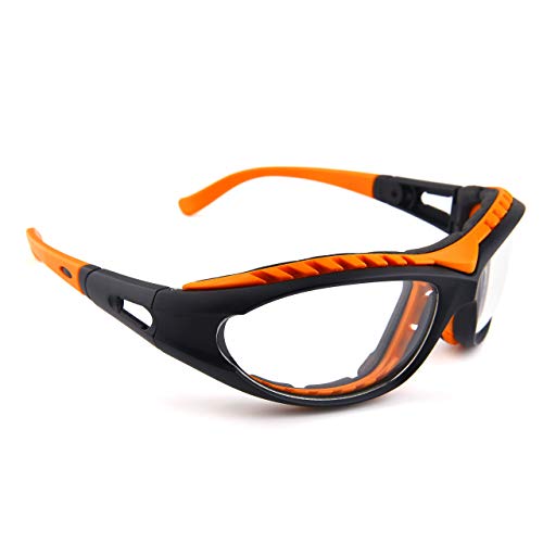 Onion Goggles Tear Free - Anti Fog - Anti Scratch - One Size Fit All - Stylish Orange Glasses for Cutting and Cooking - Onion Mask Cooking Goggles
