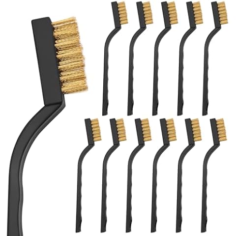 12 Pcs Brass Wire Brushes for Cleaning Cover