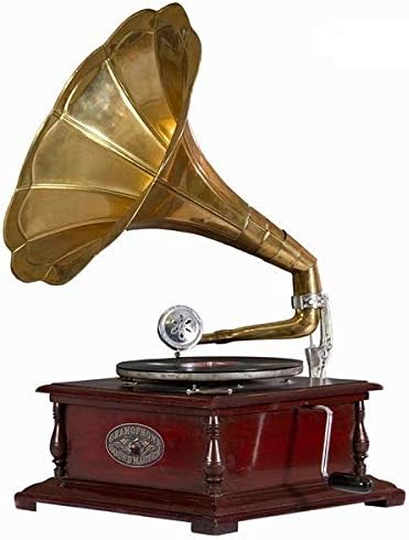 Gramophone carré laiton by Homania