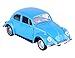 Berry President 1967 Classic Beetle Bug Vintage 1/32 Scale Diecast Metal Pull Back Car Model Toy for Gift/Kids (Blue)