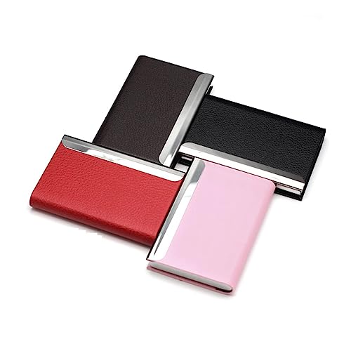 Business Card Carrier Business Card Holder Lettering Men's and Women's Fashion Business Card Holder Large-Capacity Ladies Business Card Box Creative Custom Lettering Business Card Holder2