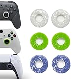 TOPNI 6 PCS Aim Assist Target Motion Control Precision Rings for PS5, for PS4, Xbox Series X/S, Xbox One, Xbox 360, Switch Pro Controller - Purple, Green, White 3 Different Strength
