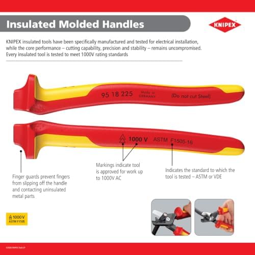 KNIPEX - 25 08 160 SBA Tools - Long Nose Pliers With Cutter, 1000V Insulated (2508160SBA) image 5