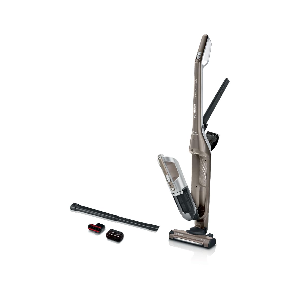 Bosch Bbh3all23 Cordless 2In1 And Flexxo Multifunction Vacuum Cleaner - 2 Speeds - 23V - 50 Minutes Of Autonomy - Metallic Champagne