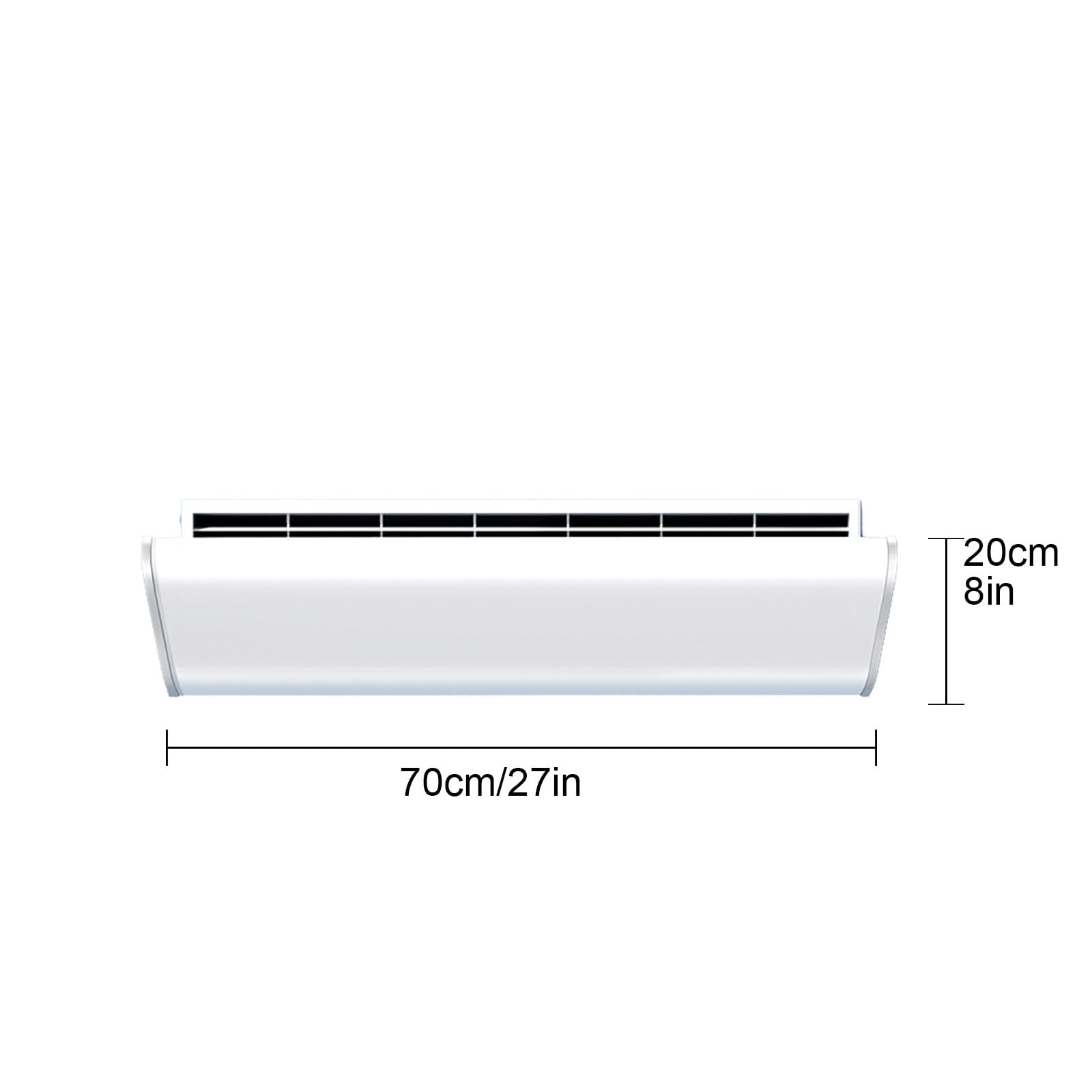 Generico Deflettore per bocchette dell'Aria per condizionatore da soffitto, Copertura Regolabile per bocchette dell'Aria condizionata, 27x8 Pollici per Soggiorno e Camera da Letto, migliora Il Flusso